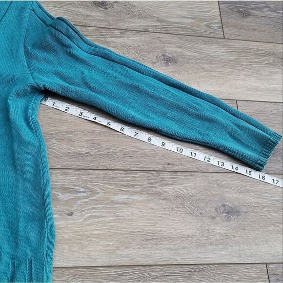 Parkhurst zip up Cardigan teal - Picture 7 of 10